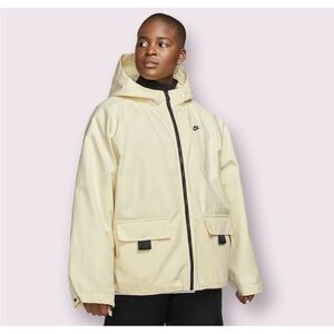 NEW Nike Sportswear Womens Therma-Fit 3-in-1 Jacket Cream White Puffer